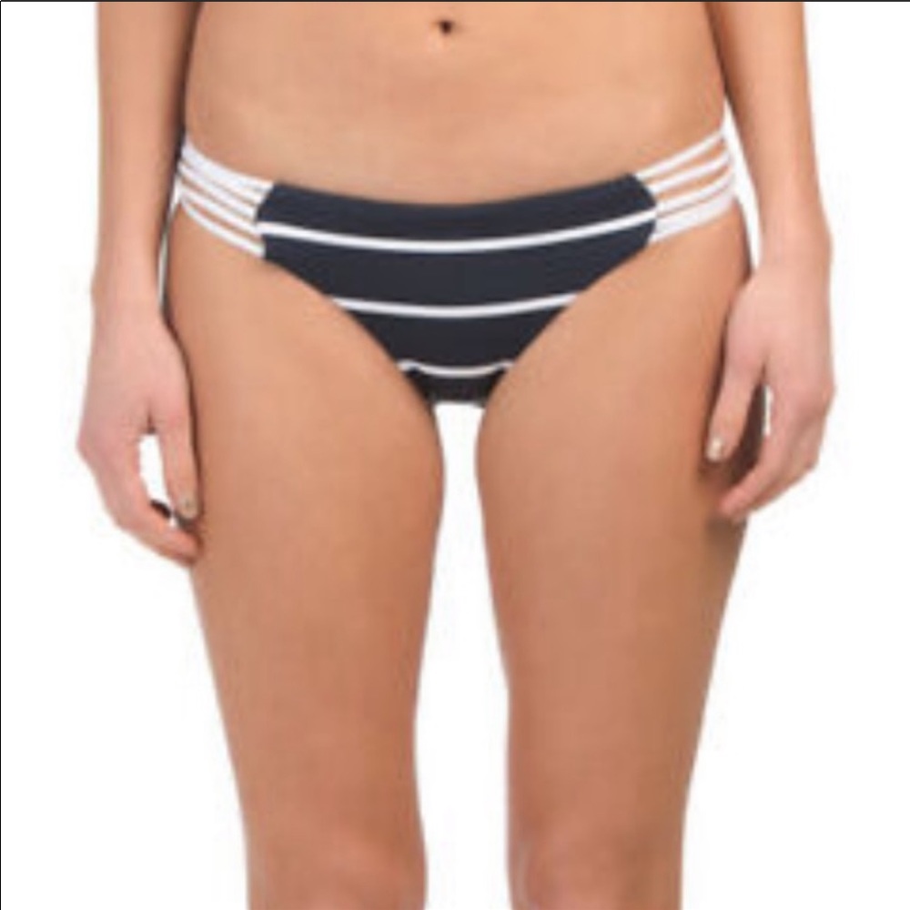 Seafolly Castaway Stripe indigo Brazilian bottom